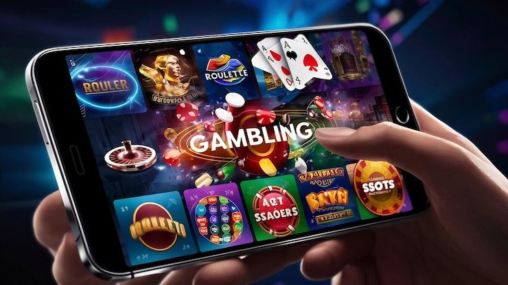 Gem Saviour slot interface showing five reels with gem symbols and payline indicators